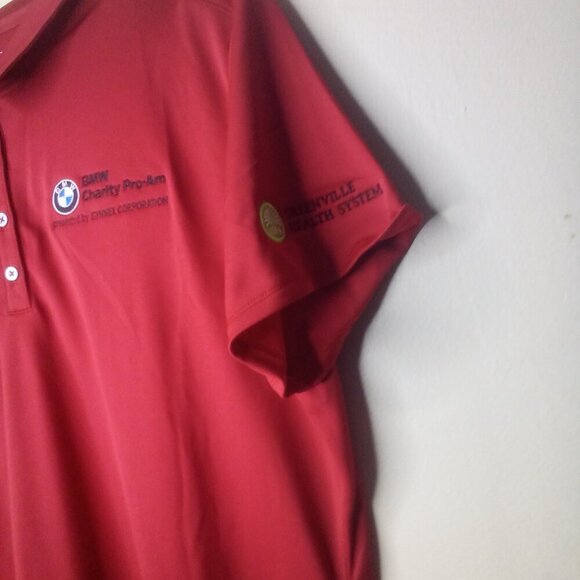 Adidas Polo Shirt BMW Charity Pro-Am Women 2XL Short Sleeve Red - Picture 7 of 16